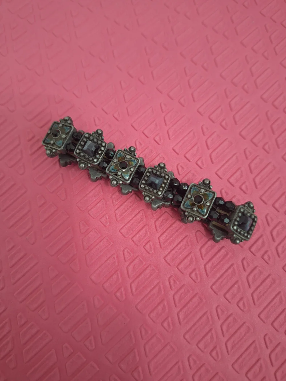 Accessorize Black and Silver Decorative Ring